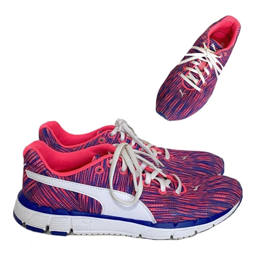 Puma Women’s Size 6.5 Bravery 188065‎ 01 Blue Pink Running Shoes Sneakers